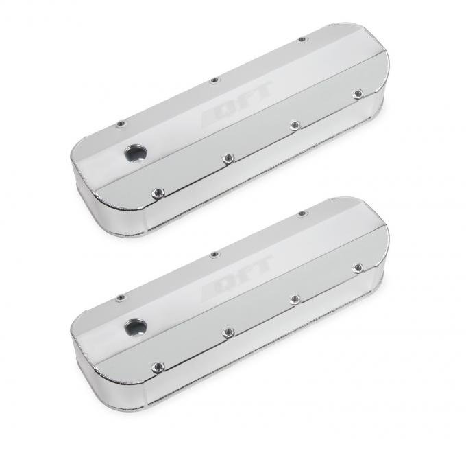 Quick Fuel Technology Quick Fuel Fabricated Aluminum Valve Cover, Big Block Chevy, Silver Finish 128-22QFT