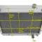 Champion Cooling 1963-1965 Chevrolet Chevy II 3 Row All Aluminum Radiator Made With Aircraft Grade Aluminum CC6265