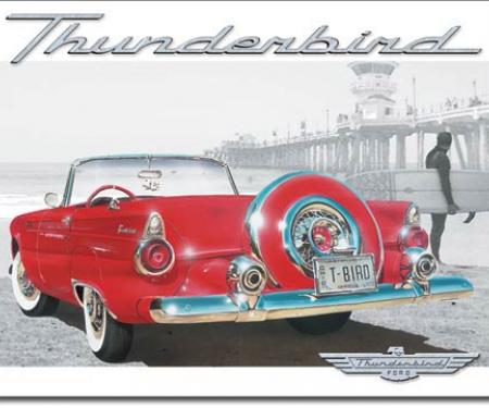 Tin Sign, T-BIRD Beach Scene