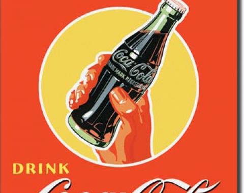 Tin Sign, COKE Real Thing - Bottle