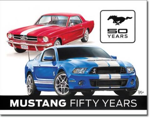 Tin Sign, Ford Mustang 50th