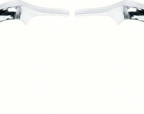 AMD Fender Eyebrow Moldings, LH/RH Pair, 68-72 Chevy II Nova K-K499