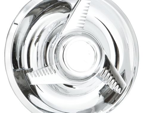 Coker Tire Fluted Swept Knock-Off Chrome LH 7" 1019-C-1L