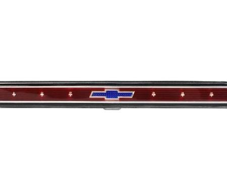 AMD Rear Body Emblem, with Blue Bowtie Logo, 65 Chevy II Nova T-3029
