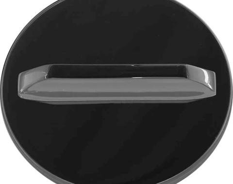 AMD Gas Cap, Vented, Black with Chrome Handle, 65-67 Chevy II X888-3065-B