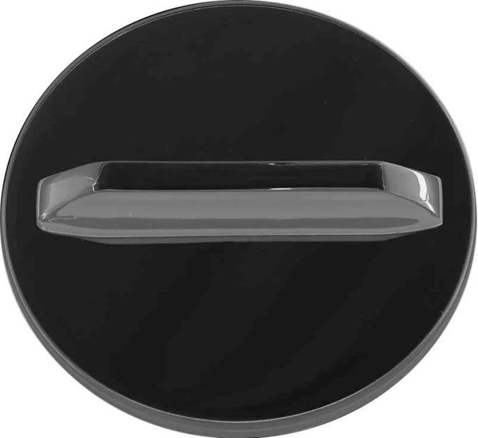 AMD Gas Cap, Vented, Black with Chrome Handle, 65-67 Chevy II X888-3065-B