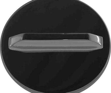 AMD Gas Cap, Vented, Black with Chrome Handle, 65-67 Chevy II X888-3065-B