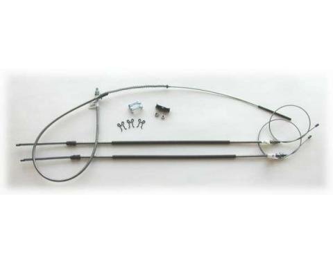 Nova Parking Brake Cable System Kit, Complete, 1975-1979