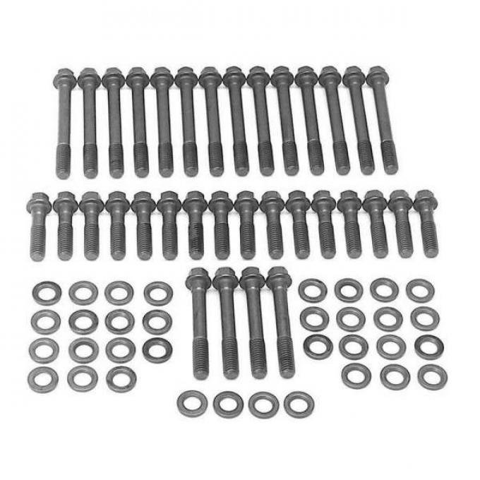 Nova Cylinder Head Bolt Kit, Small Block, For Performer, Performer RPM & E-Tec Aluminum Heads, Edelbrock 1964-1972