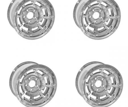 Corvette-Style Chrome Reproduction Aluminum Wheel Set, 1962-1979