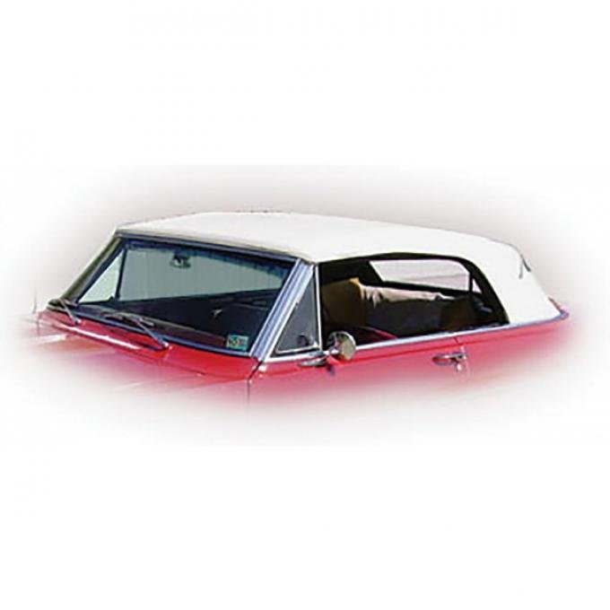 Nova Chevy II Convertible Top With Fixed Plastic Window, Vinyl, 1962-1963