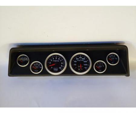 Nova Classic Dash Complete Six Gauge Panel With Sport Comp Autometer Gauges, 1966-1967