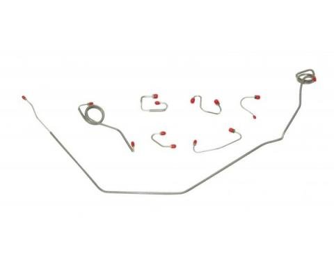 Nova Drum Brake Line Set, Power, Steel 1971