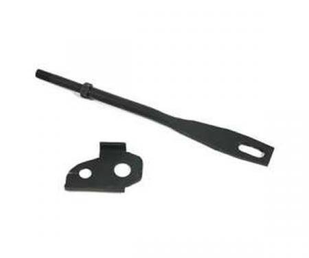 Nova Floor Shifter Upper Support Rod & Bracket, Manual Transmission, Muncie 4-Speed, 1968-1972