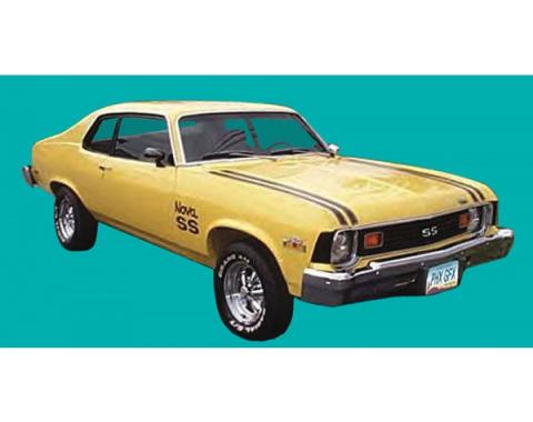 Nova Stripe Kit, Super Sport, Hatchback, 1974