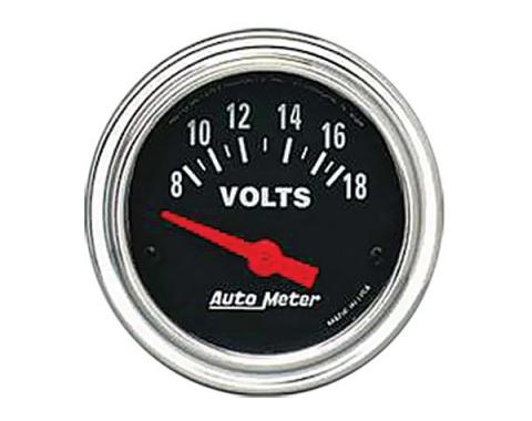 Nova Voltmeter, Chrome, AutoMeter