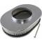Air Cleaner, Oval Full Finned Polished Aluminum, 12