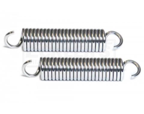 Nova Hood Hinge Springs, Polished Stainless, 1971-1974