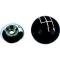 Nova Shift Knob, 4 Speed, Black, 5/16-18 Thread, 1962-1979