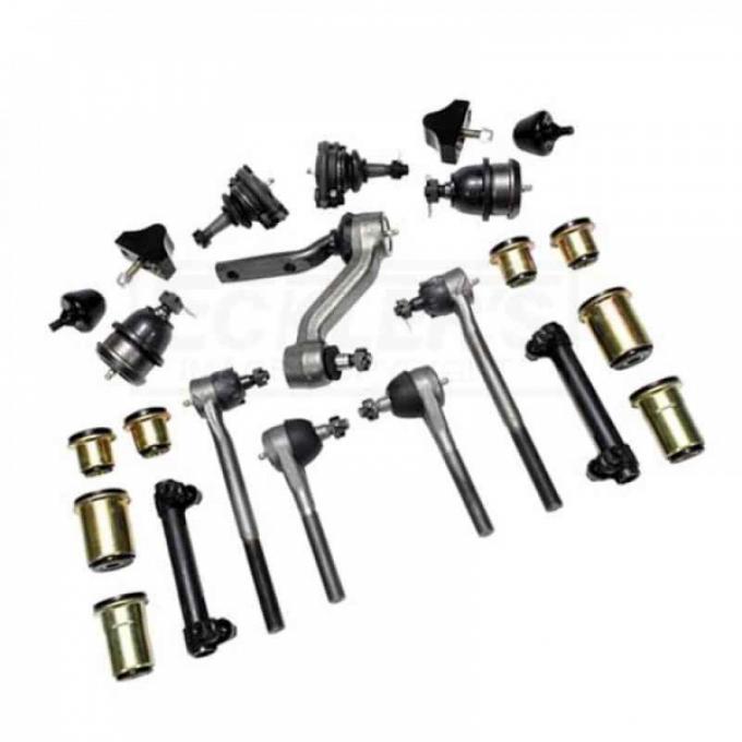 Nova Suspension Rebuild Kit, Front End, Complete, For Manual Steering, Polyplus, 1963-1967