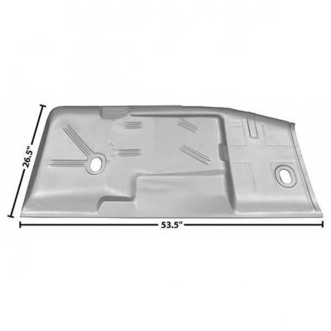 Nova Full Floor Pan, Right Hand Side, 1962-1967