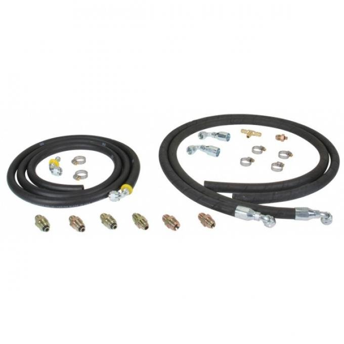 Chevy Nova Hydra Stop&trade; Hydraulic Assist Hose Kit, Rubber 1968-1974