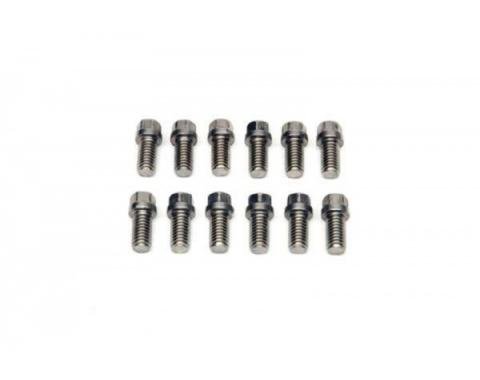 Nova Exhaust Header Mounting Bolt Set, Small Block, Stainless Steel, 1967-1969