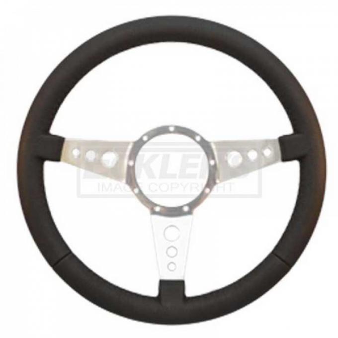 Nova And Chevy II Steering Wheel, Volante S9, Black Leather, 1962-1979