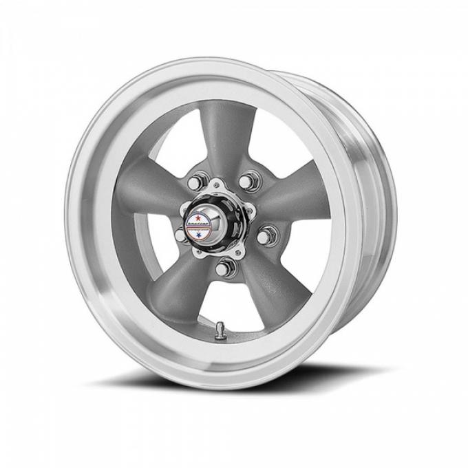 American Racing Torq-Thrust D Gray Wheel W/ Machine Lip, 15X4.5