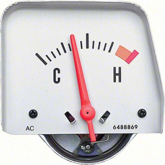 Nova Temperature Gauge, Console, Silver, 1968-1974