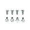 Nova And Chevy II Bowtie Valve Cover Bolts, Small Block, Chrome, For Cars With Steel Valve Covers, 1962-1979