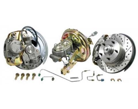 Nova Power Disc Brake Conversion Kit, Complete, Front, 11" Booster, Drop Spindle, 1962-1964