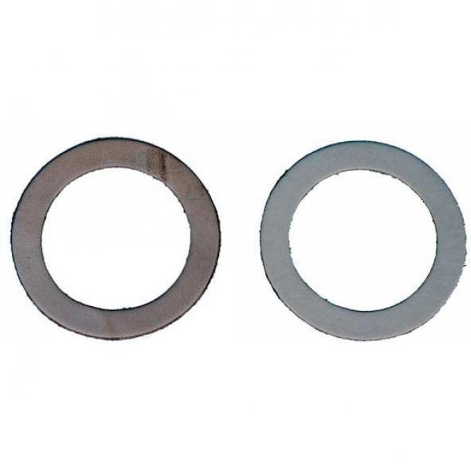 Nova Steering Spindle To Brake Backing Plate Seals, Leather, 1967-1969