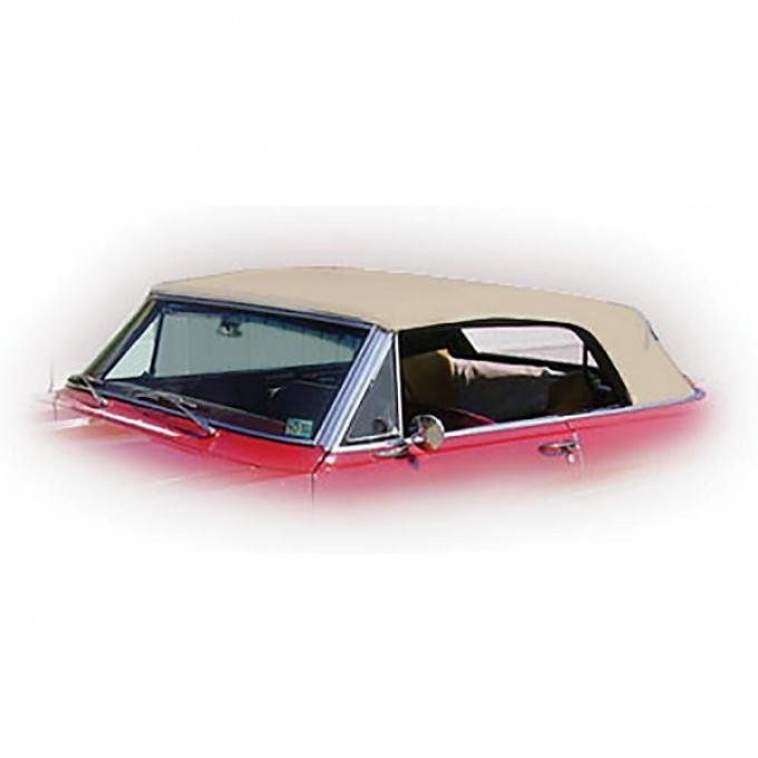 Nova Chevy II Convertible Top With Fixed Plastic Window, Cloth, 1962-1963