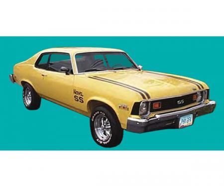 Nova Stripe Kit, Super Sport, Coupe, 1974