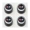 Nova 1973-1979 Corvette Style Black Center Wheel Cap Set, For Corvette Style Aluminum Wheels