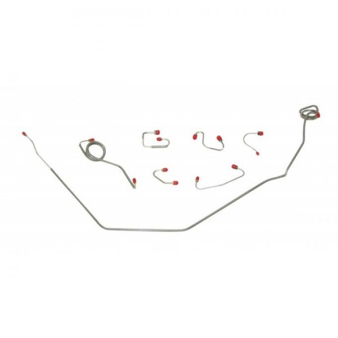 Nova Or Chevy II Disc Brake Line Set, Power, Steel 1968