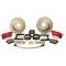 Nova Brake Conversion Kit, Drum To Disc, Rear, Competition, Black, 10&12 Bolt Rear, 1962-1974