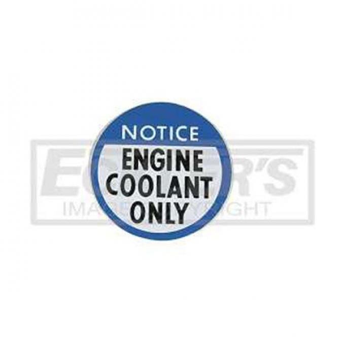 Nova Engine Coolant Notice Decal, 1978-1979