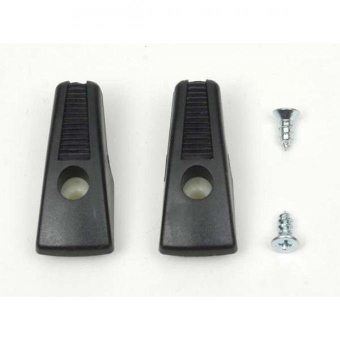 Nova Coat Hooks, Pair, Black, 1967-1972