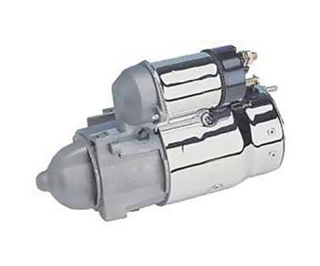 Nova Or Chevy II Starter, Chrome, With Straight Bolt Holes 1965-1979