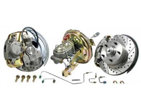 Nova Power Disc Brake Conversion Kit, Complete, Front, 7" Booster, Drop Spindle, 1962-1964