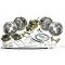 Nova Power Disc Brake Conversion Kit, Complete, 4-Wheel, Stock Spindles, 8 Brake Booster, 1962-1964