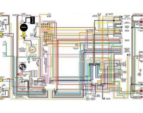 Nova Color Laminated Wiring Diagram, 1962-1974