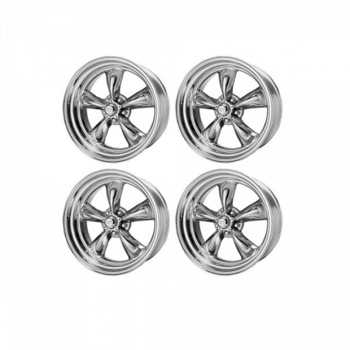 Chevy American Racing Torq Thrust II Wheel Set, Polished Aluminum, 17X7 & 17X8