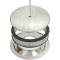 Chevy Air Cleaner, Round Smooth Polished Aluminum, 14 X 3