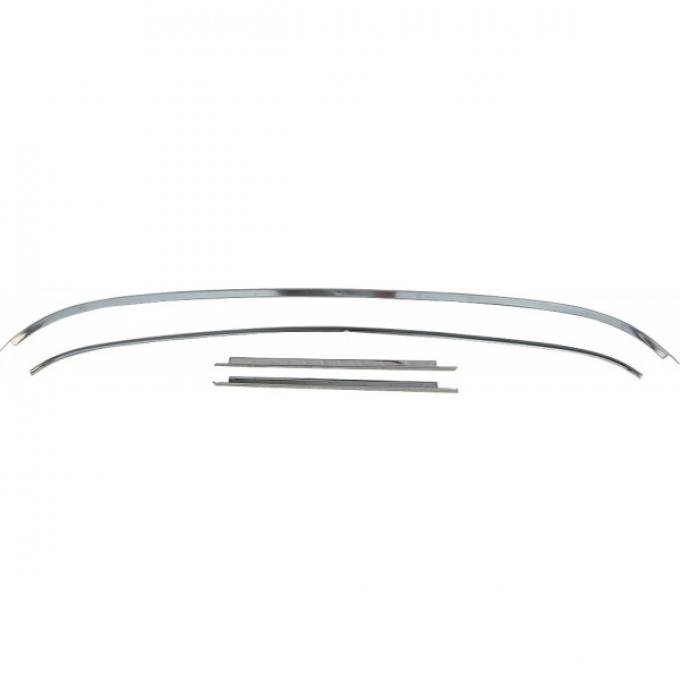 Nova And Chevy II Windshield Molding Set, Two Door Sedan, 1962-1967