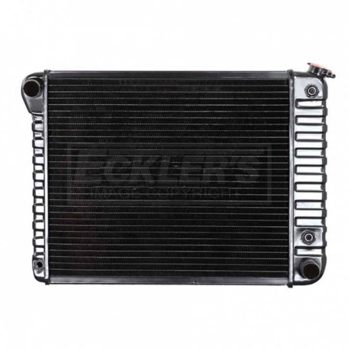 Nova And Chevy II US Radiator, Copper And Brass, Standard Duty, For Cars With Small Block, Automatic Transmission, Three Row, 1968-1971
