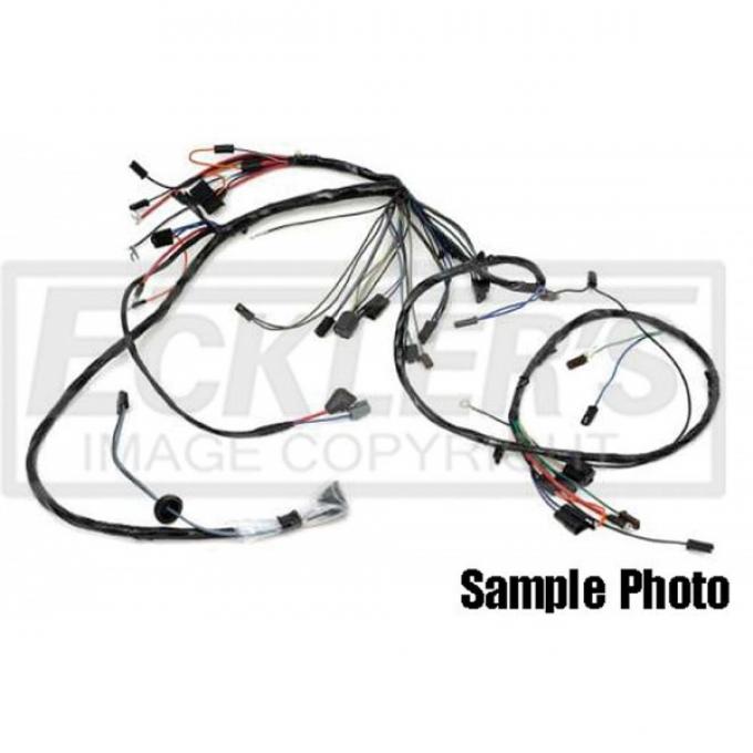 Nova Front Lighting Wiring Harness, ALTPI, V8, For Cars With Warning Lights, 1970