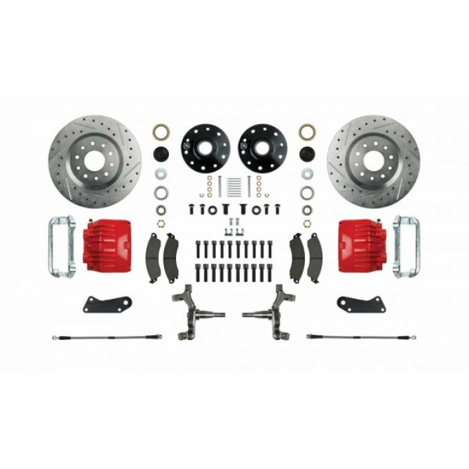 Big Brake Front Disc Conv, Wheel Kit With Drop Spindles